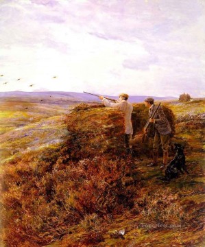古典的 Painting - ライチョウのシュート ヘイウッド ハーディの狩猟